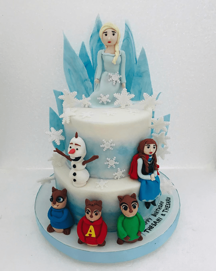 Delightful Disneys Frozen Cake