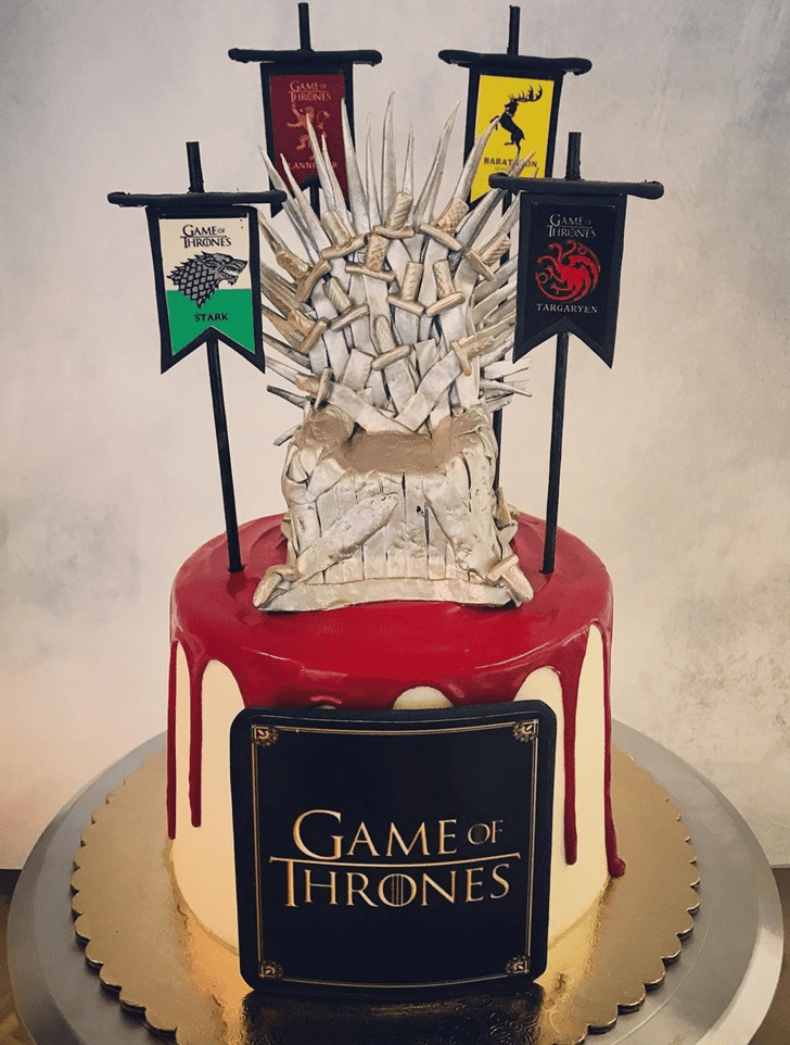 Delicate Game of Thrones Cake