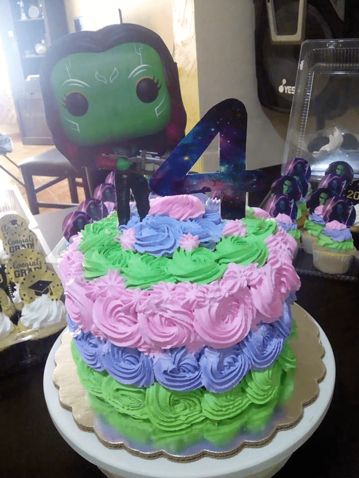 Admirable Gamora Cake Design