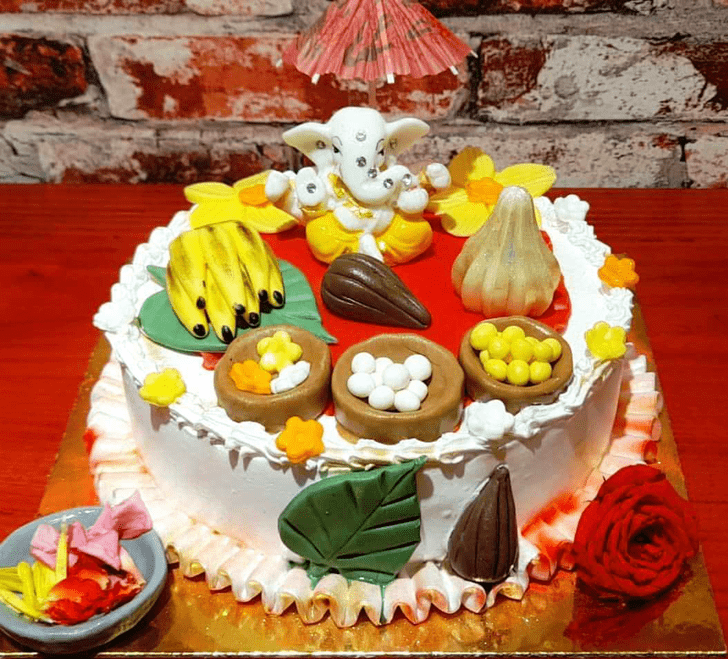 Delicate Ganpati Cake