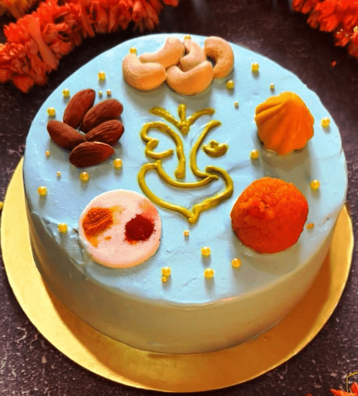 Radiant Ganpati Cake