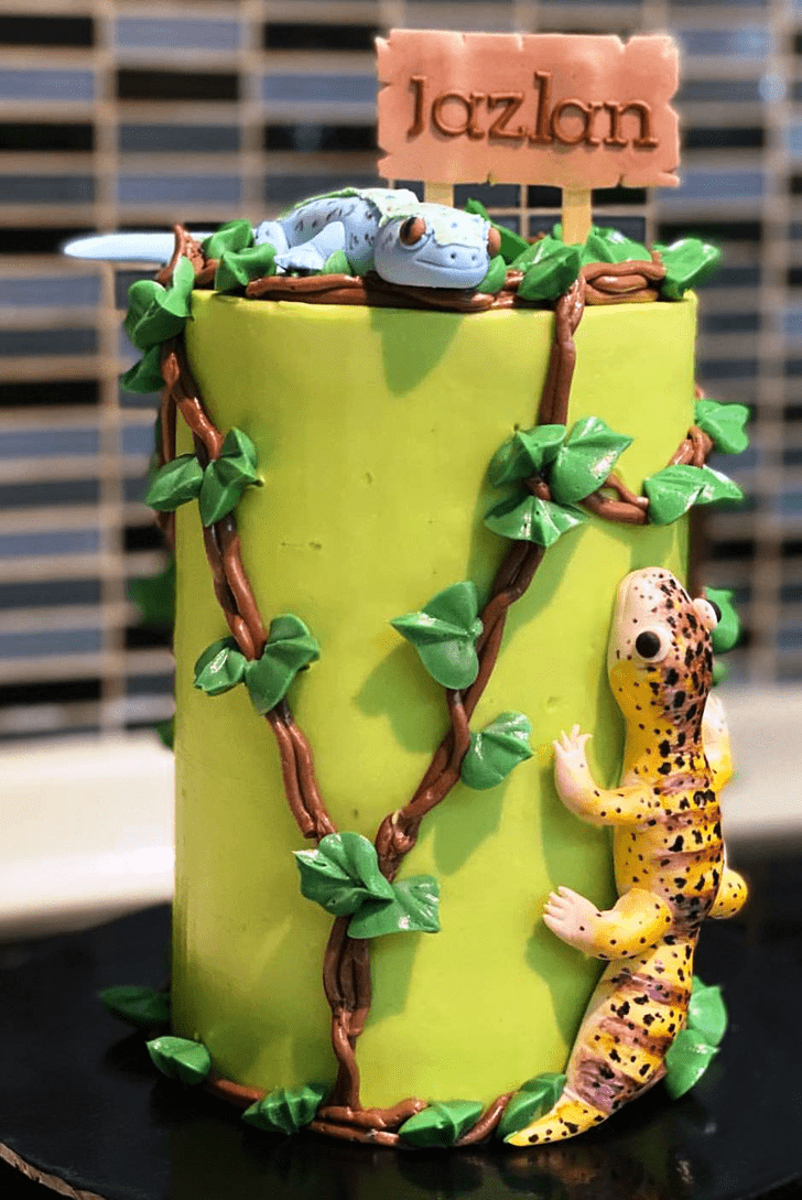 Comely Gecko  Cake