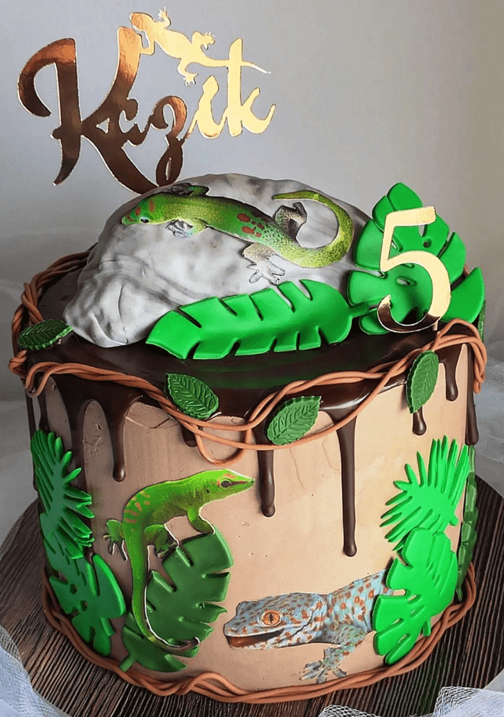 Superb Gecko  Cake