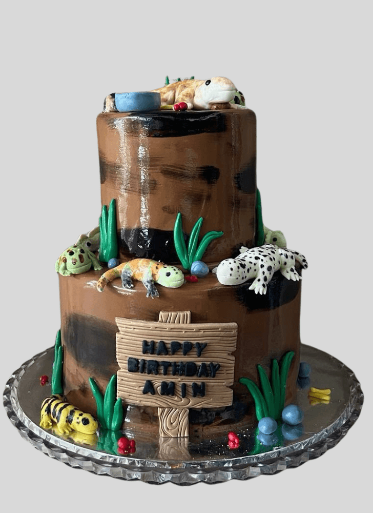 Bewitching Gecko  Cake
