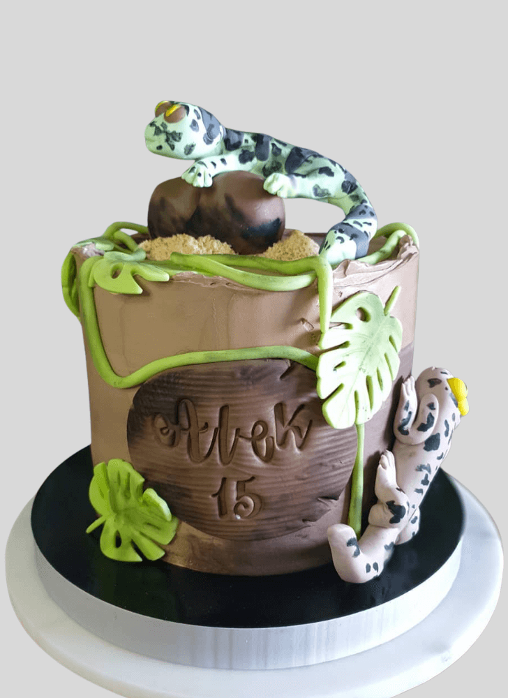 Lovely Gecko  Cake Design
