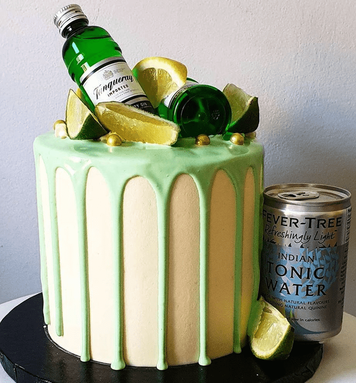 Exquisite Gin And Tonic Cake