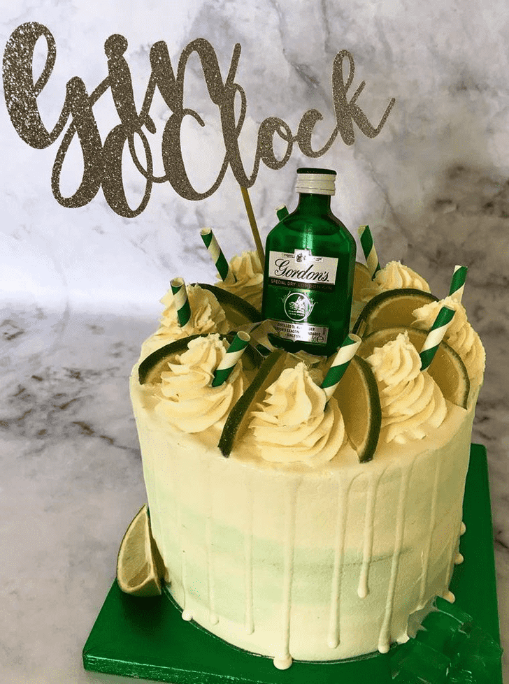 Resplendent Gin And Tonic Cake