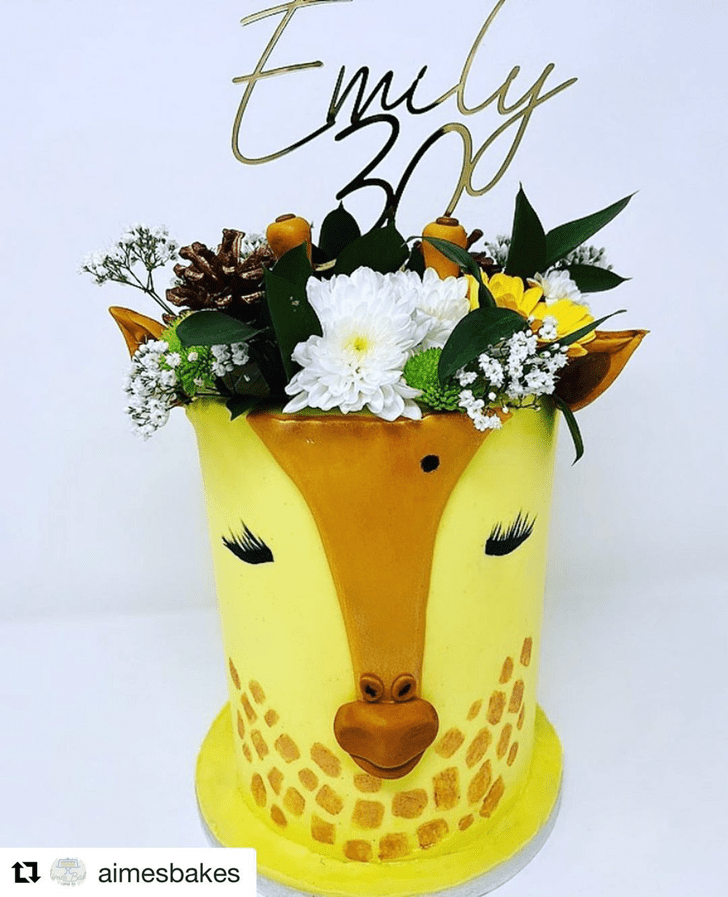 Elegant Giraffe Cake