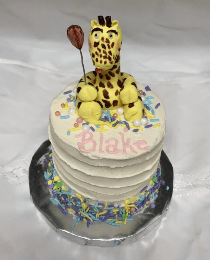 Pretty Giraffe Cake
