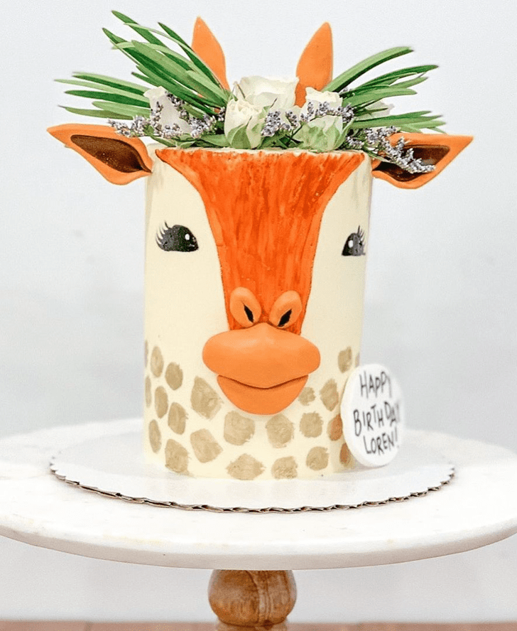 Radiant Giraffe Cake