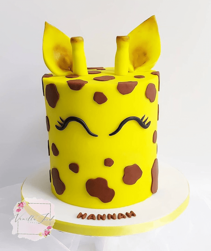 Wonderful Giraffe Cake Design
