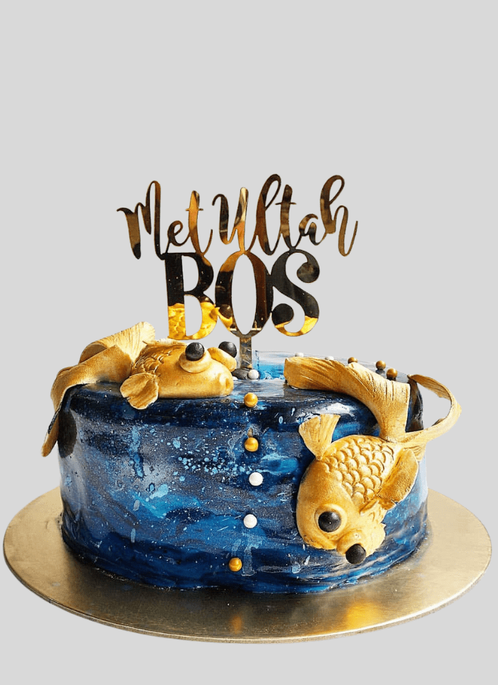 Admirable Goldfish Cake Design