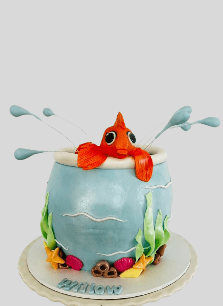 Adorable Goldfish Cake