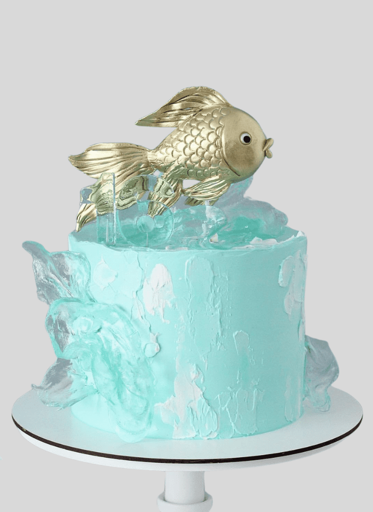 Captivating Goldfish Cake