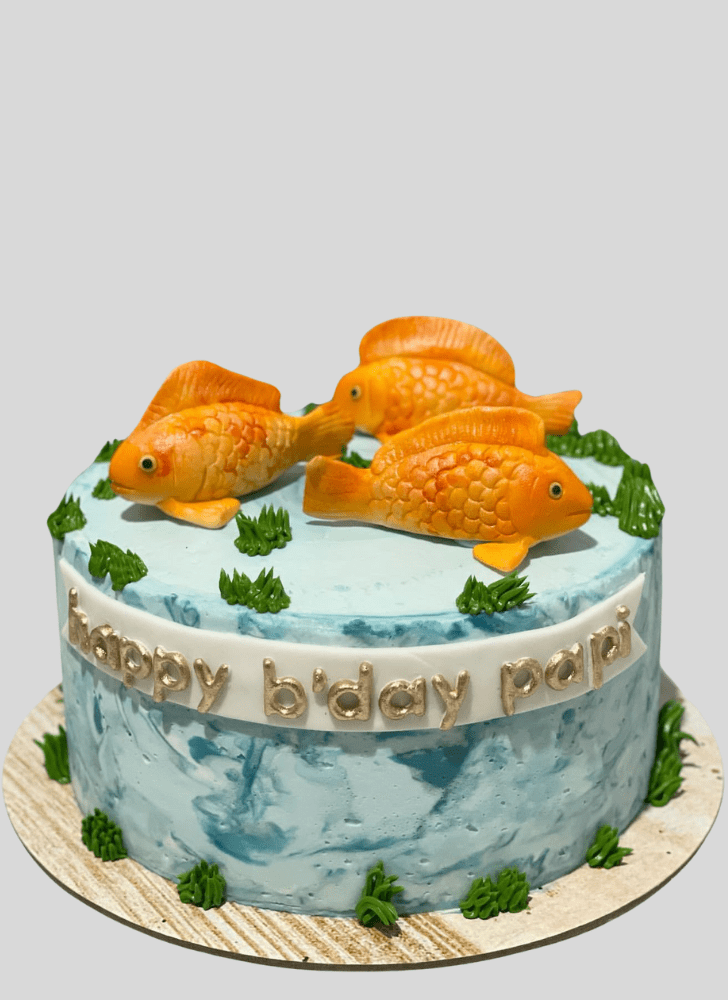 Charming Goldfish Cake