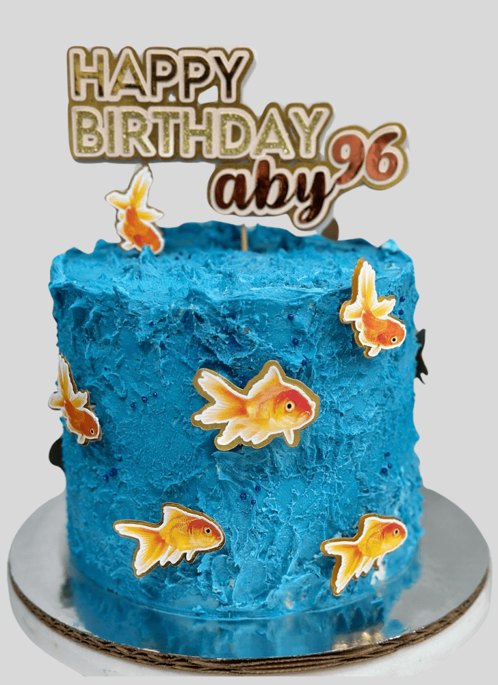 Inviting Goldfish Cake