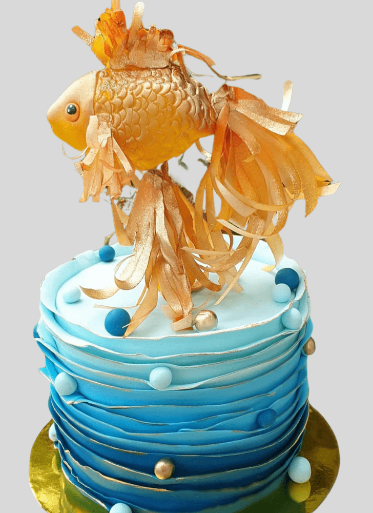 Magnetic Goldfish Cake