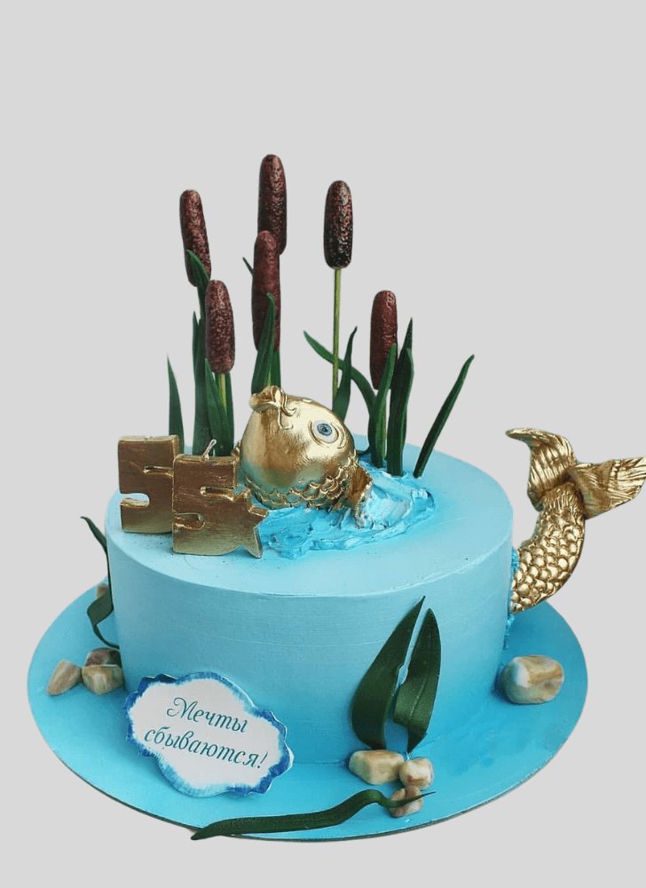 Radiant Goldfish Cake