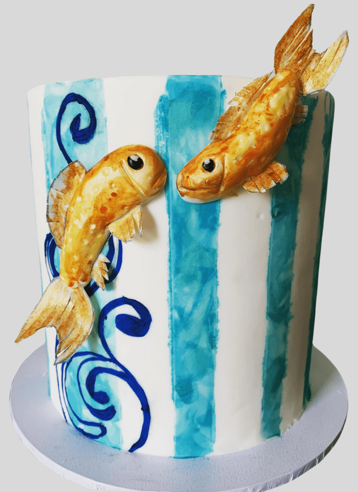 Shapely Goldfish Cake