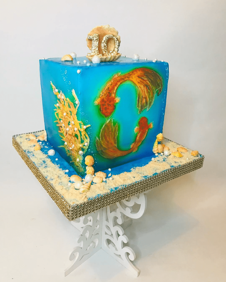 Adorable Goldfish Cake