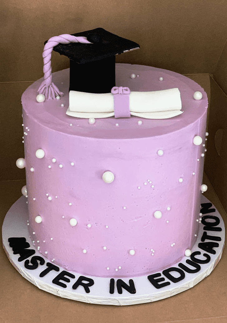 Elegant Graduation Cake
