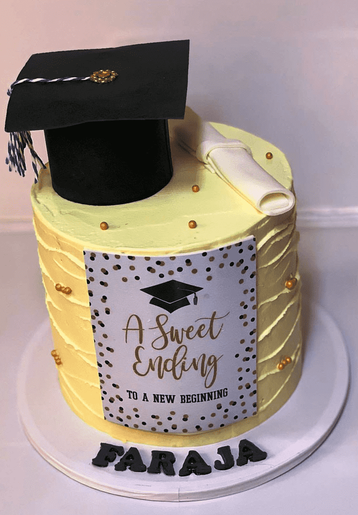 Radiant Graduation Cake