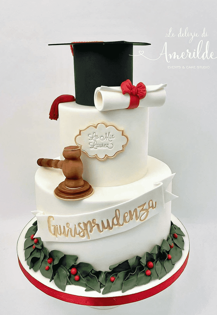 Refined Graduation Cake