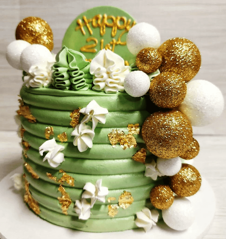 Charming Green Cake