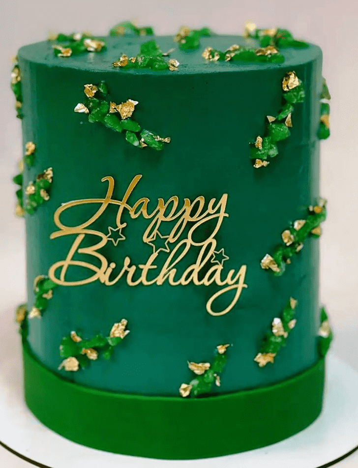 Exquisite Green Cake