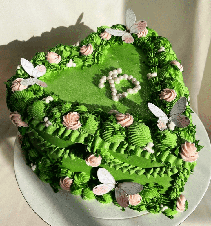 Handsome Green Cake