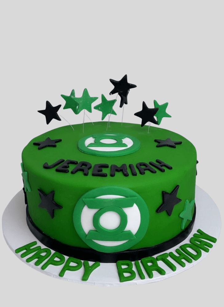 Classy Green Lantern Cake