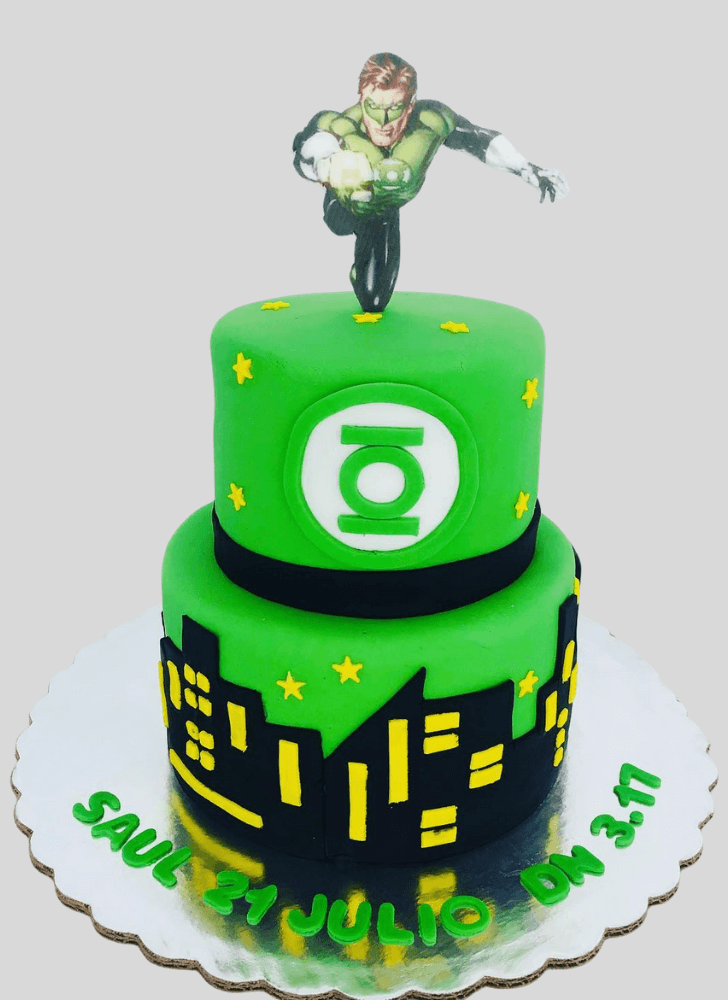 Enthralling Green Lantern Cake
