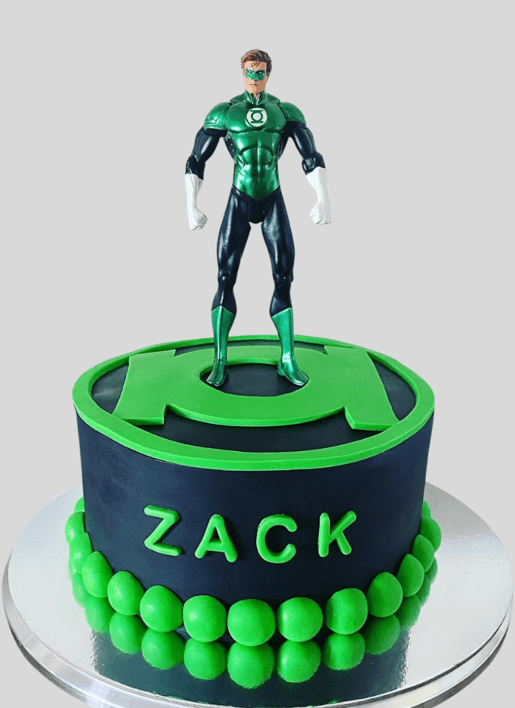 Fair Green Lantern Cake