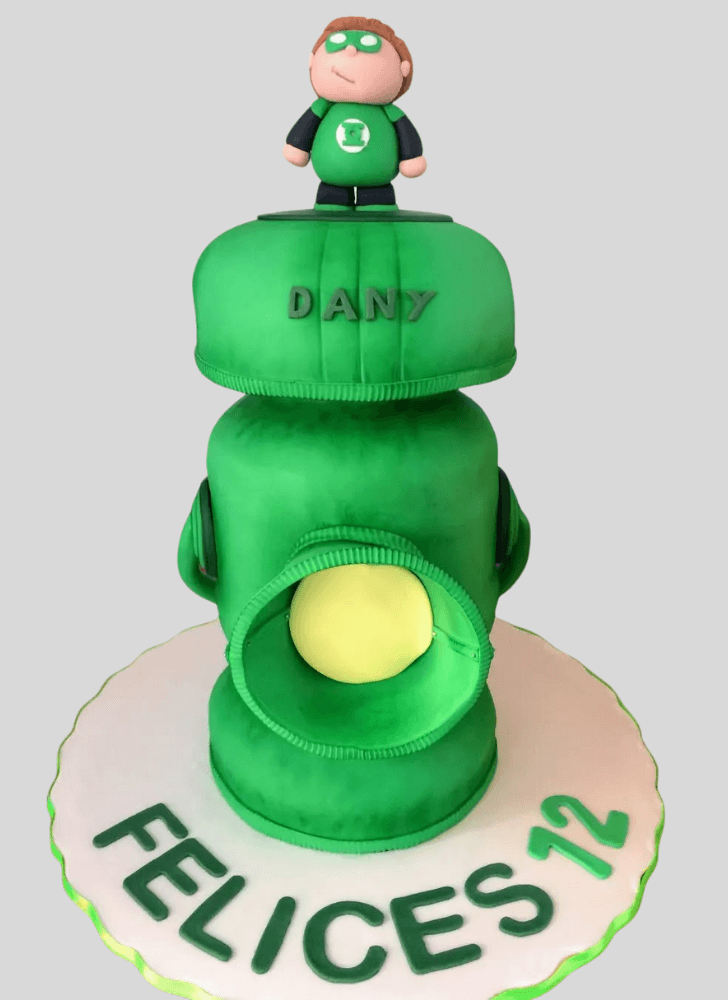 Handsome Green Lantern Cake