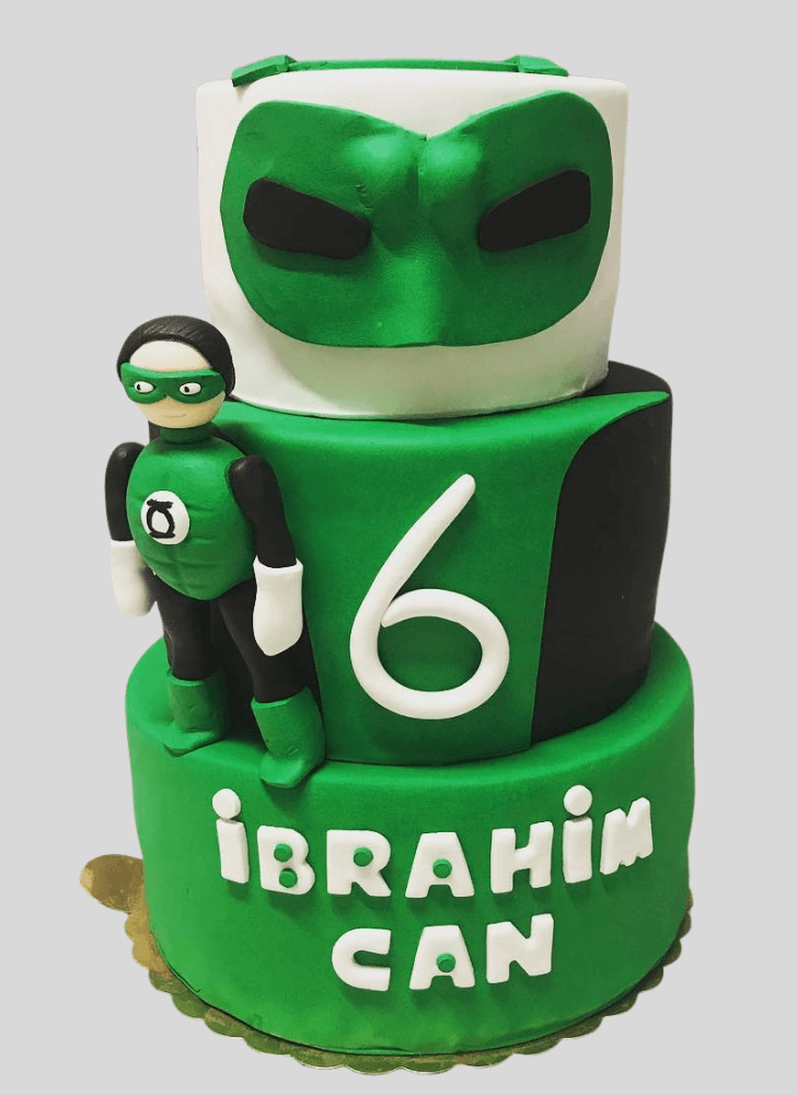Inviting Green Lantern Cake