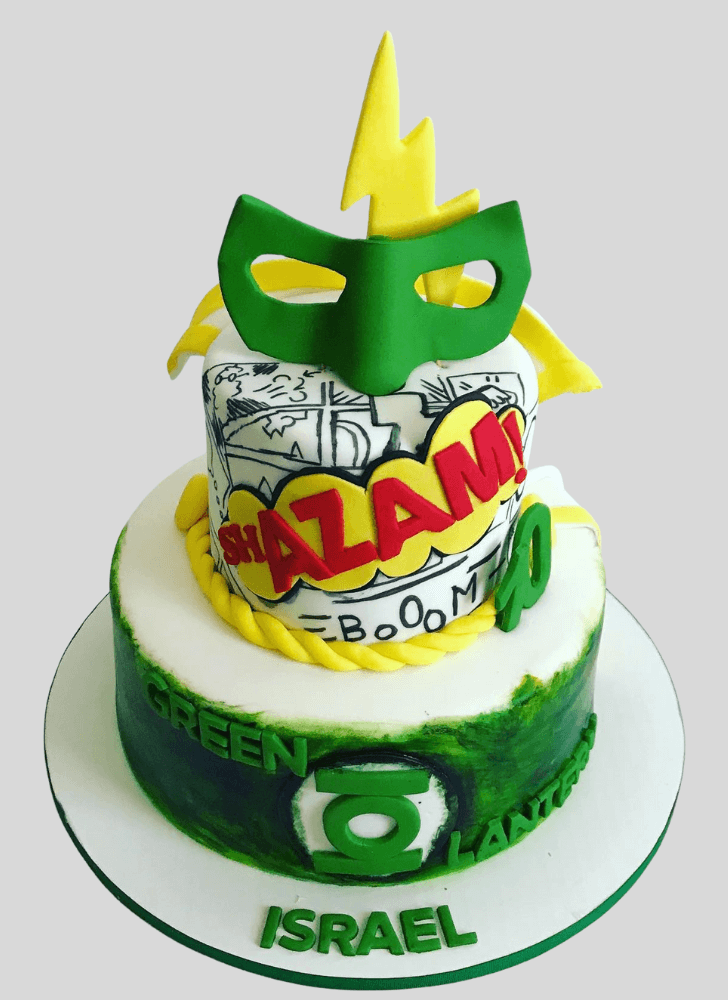Ravishing Green Lantern Cake