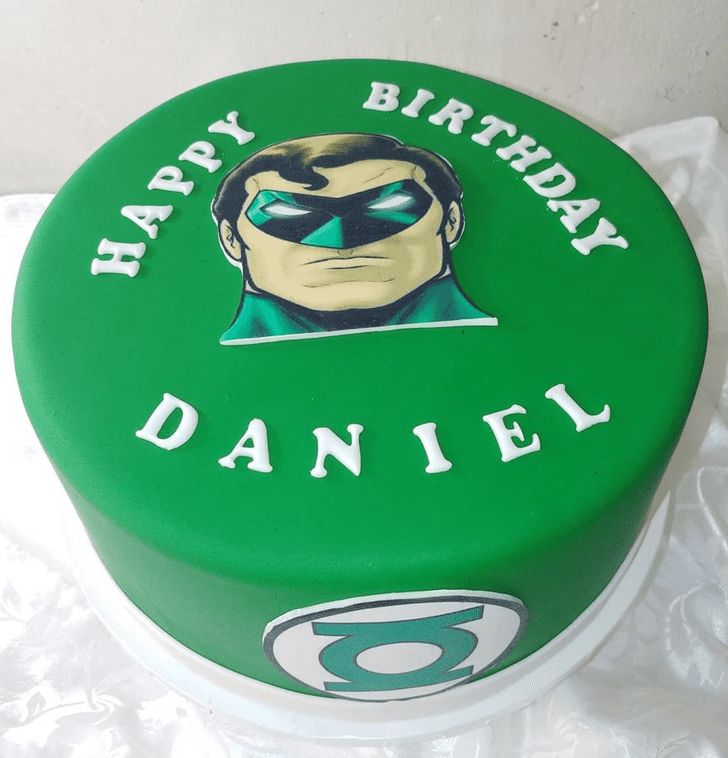 Appealing Green Lantern Cake