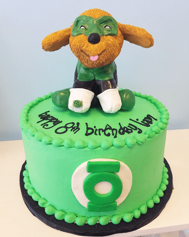 Beauteous Green Lantern Cake