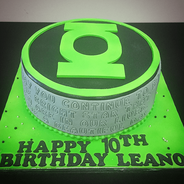 Captivating Green Lantern Cake