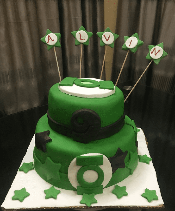 Excellent Green Lantern Cake
