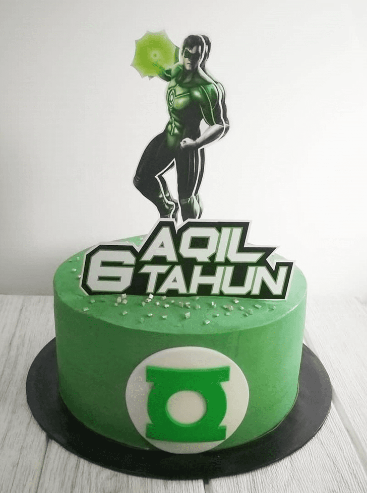 Fair Green Lantern Cake