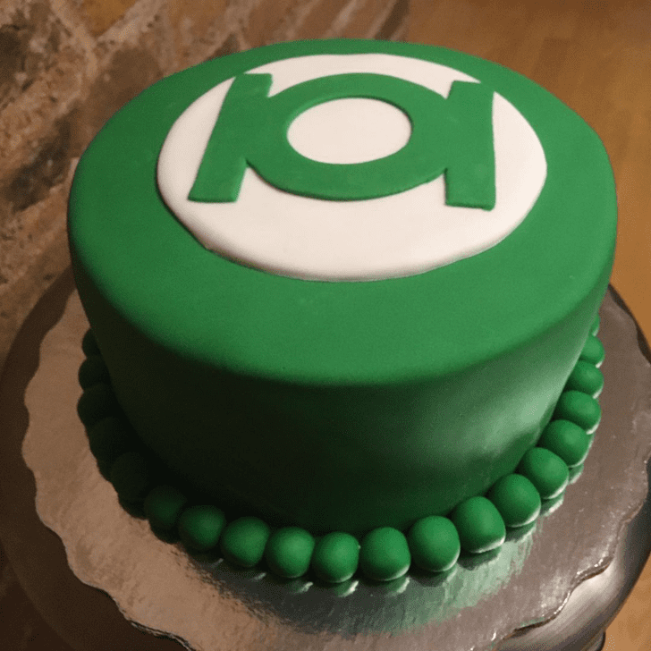 Gorgeous Green Lantern Cake