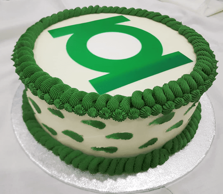 Graceful Green Lantern Cake