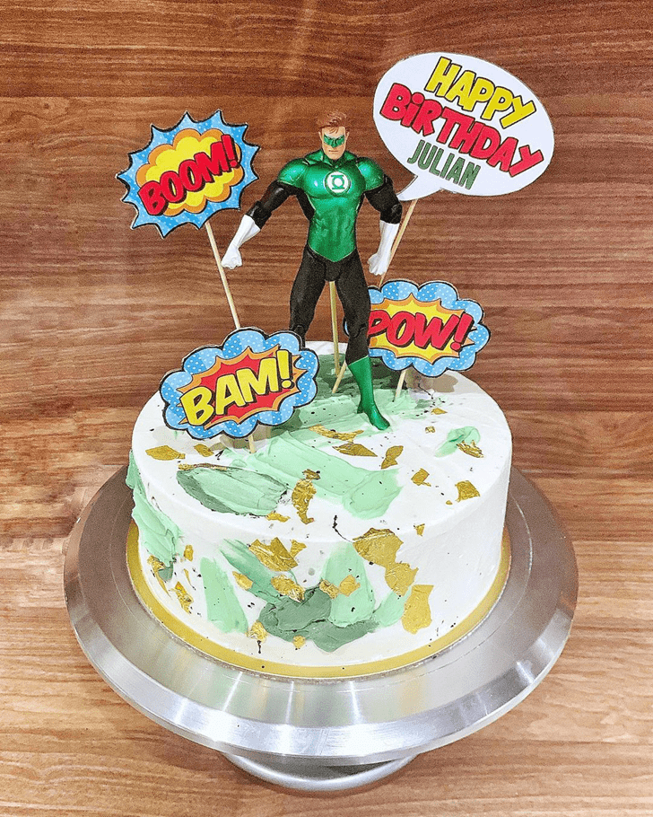 Magnificent Green Lantern Cake