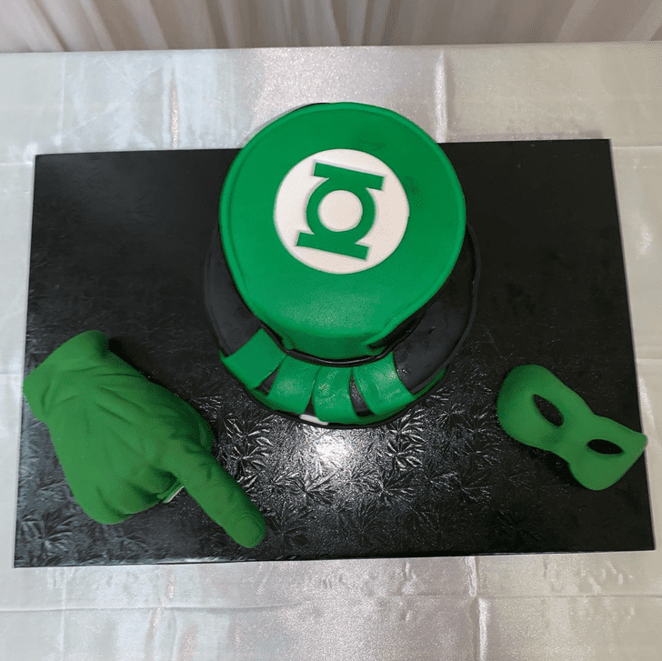 Refined Green Lantern Cake