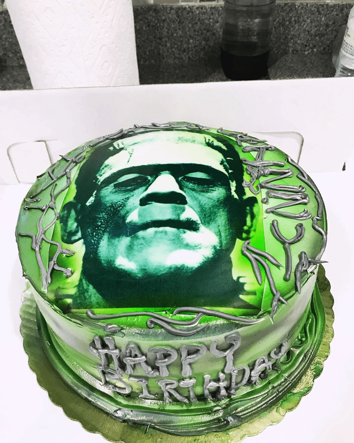 Appealing Green Monster Cake