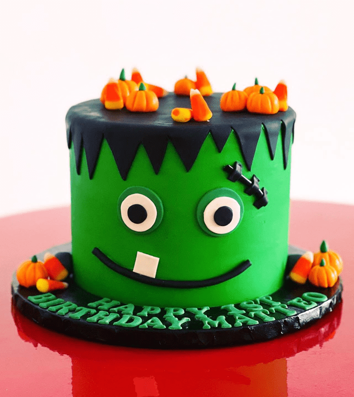 Captivating Green Monster Cake