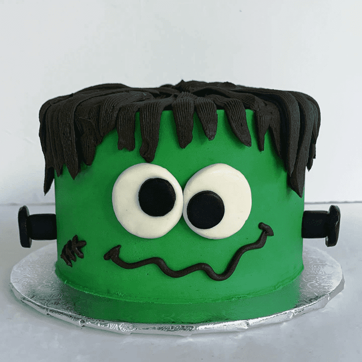 Delightful Green Monster Cake