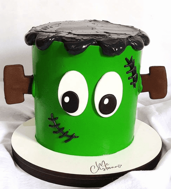 Enthralling Green Monster Cake