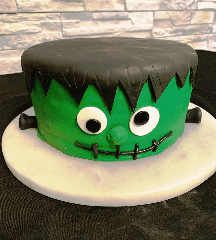 Enticing Green Monster Cake